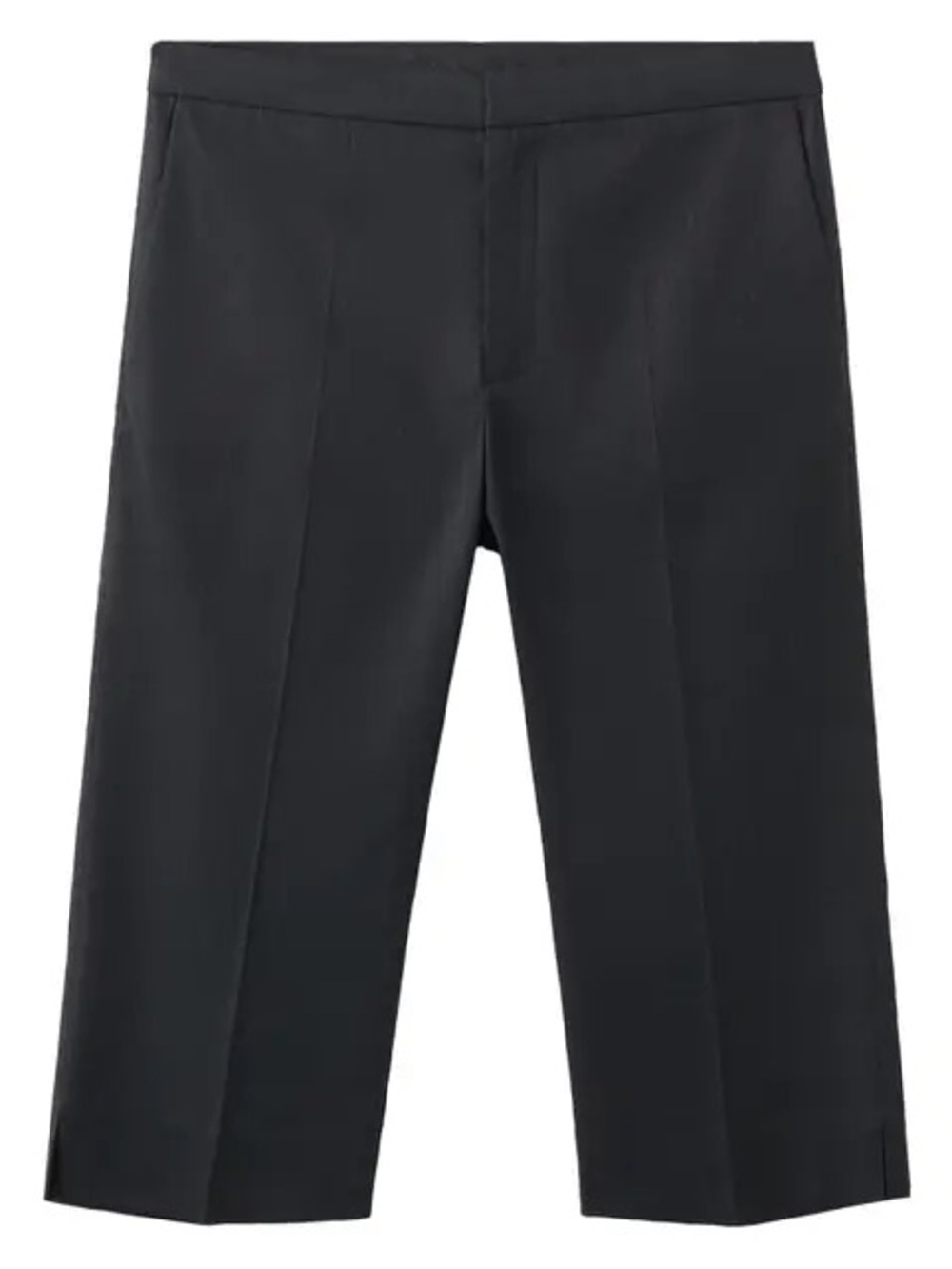 Mango Men’s Black Flat-Front Tailored Shorts